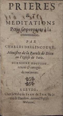 Prieres Et Meditations Pour se preparer à la communion