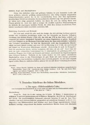 3. Deutsches Schrifttum des frühen Mittelalters