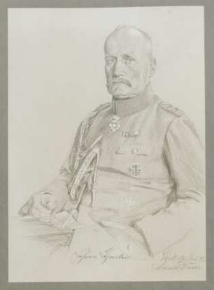 [Bildnis Moritz] Freiherr von Lyncker