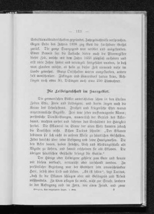 Die Leibeigenschaft im Saargebiet.
