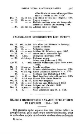 Heinrici Rebdorfensis Annales Imperatorum et Paparum. 1294 - 1362.