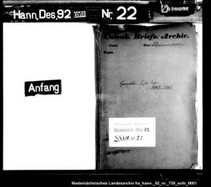 Jagdsachen - Generalia und Varia