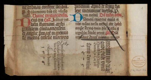 [Missale]; von Thomas Cantuarien. (29.12.) bis dom. infra oct. nat. dni.