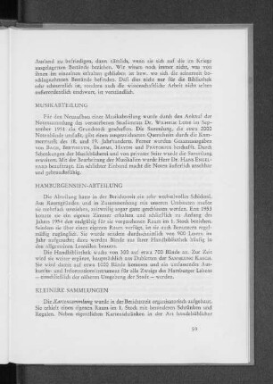 Kleinere Sammlungen