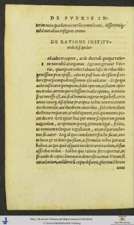 De Ratione Insituendi discipulos