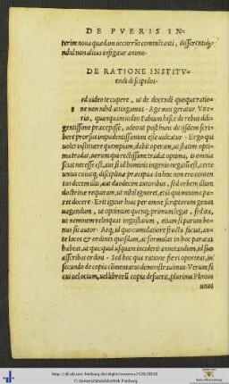 De Ratione Insituendi discipulos