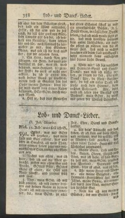 Lob- und Danck-Lieder