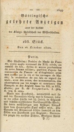 1820, 166: Stück
