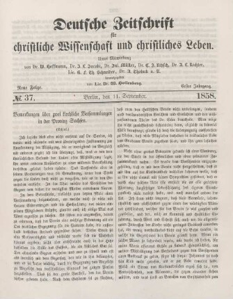 291-294 Bemerkungen über zwei kirchliche Versammlungen in der Provinz Sachsen : Schluß