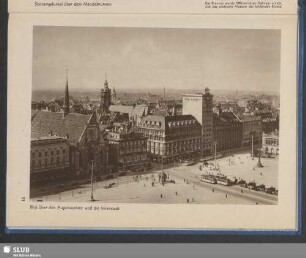 Blick über den Augustusplatz und die Innenstadt