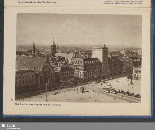 Blick über den Augustusplatz und die Innenstadt