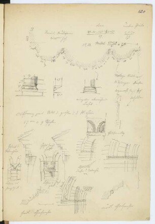 San Lorenzo, Cremona: Details (aus: Skizzen- und Fotoalbum 4)