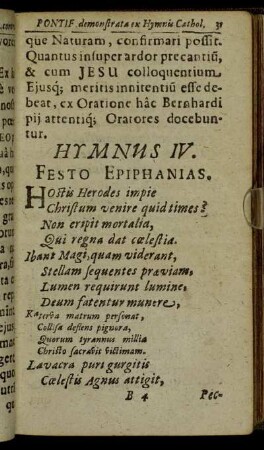 Hymnus IV. Festo Epiphanias.
