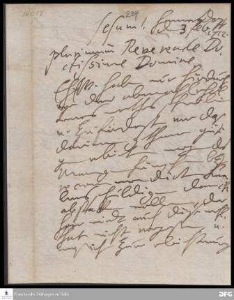 Brief von Henriette Catharina v. Gersdorff an August Hermann Francke.