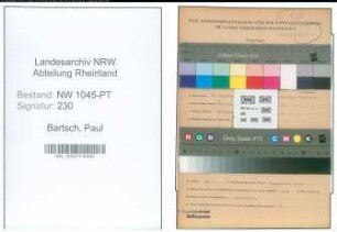 Entnazifizierung Paul Bartsch , geb. 16.09.1895 (Postbeamter)