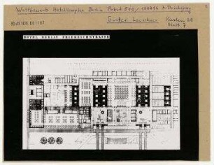 Wettbewerb Hotel-Komplex Berlin. Berlin, Mitte, Friedrichstraße/Clara-Zetkin-Strasse