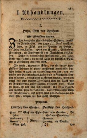 Journal für Freunde der Religion und Litteratur. 6. 1779