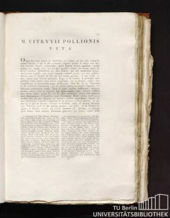 M. Vitruvii Pollionis; Vita