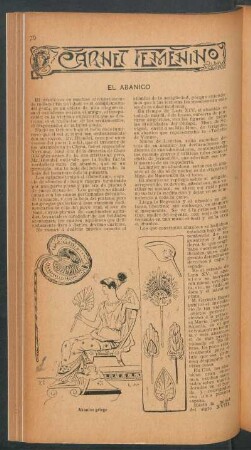 El abanico : Carnet femenino