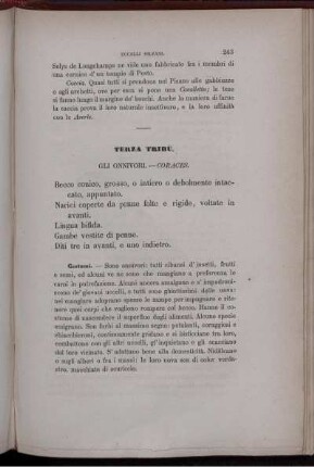 Terza Tribù. Gli Onnivori. - Coraces.