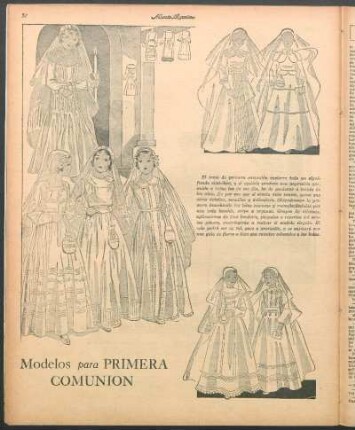 Modelos para primera comunión [Dibujos]