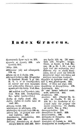 Index Graecus.