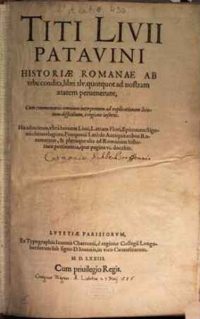 Historiae Romanae libri triginta quinque