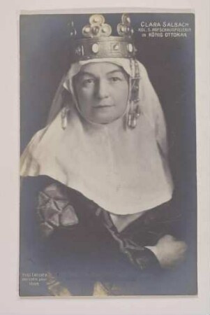 Rollenbildnis Clara Salbach in "König Ottokar"