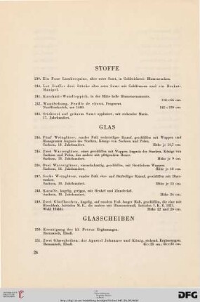 Glas (Nr. 244-249)