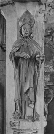 Heiliger Bonifatius am Ziborium über dem Antoniusaltar
