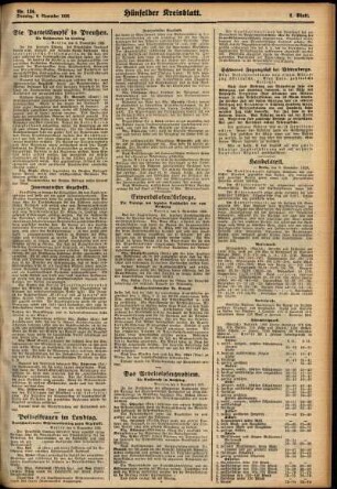 Zweite Ausgabe vom Dienstag, den 09. November 1926.