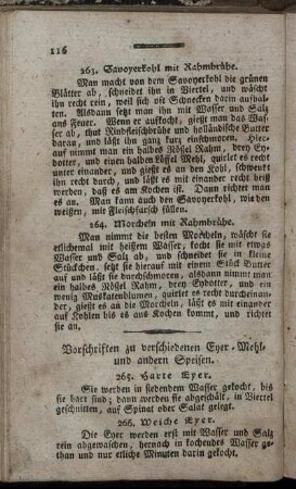 Vorschriften zu verschiedenen Eyer- Mehl- und anderen Speisen.