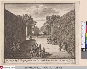 De Groote Rust-Plaantsen; gezien van het Amphitheater tot het End van de Laan
