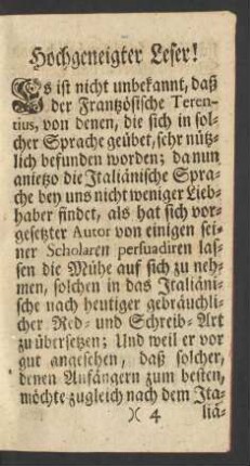 Hochgeneigter Leser!