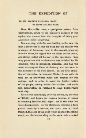 To Sir Watkin Phillips, Bart. of Jesus College, Oxon