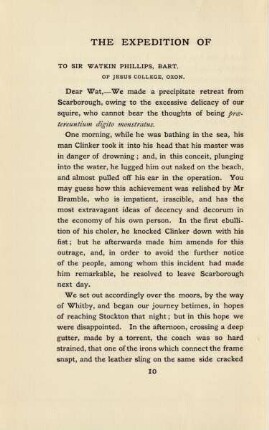 To Sir Watkin Phillips, Bart. of Jesus College, Oxon