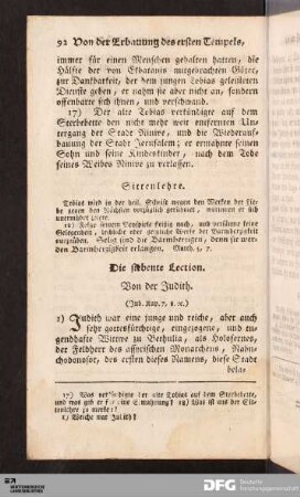 Die siebente Lection.
