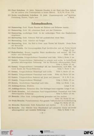 Schmucksachen (Nr. 340-373)