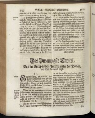 Das Zwantzigste Capitel, Von der Europäischen Türckey unter der Donau, wo Griechenland liegt.