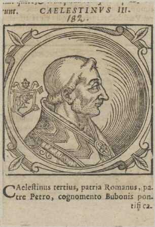 Bildnis von Papst Caelestinus III.