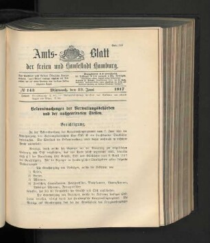 No. 143, 13. Juni 1917
