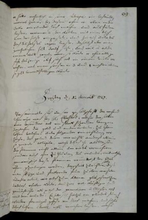 Freytag d 12 decemb 1727.