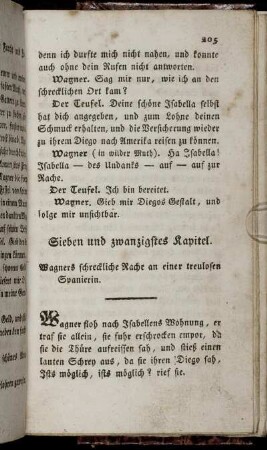 Sieben und zwanzigstes Kapitel. Wagners schreckliche Rache an einer treulosen Spanierin.