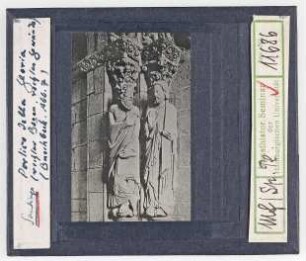Santiago de Compostela: Puerta de la Gloria, rechtes Bogen, rechtes Gewände