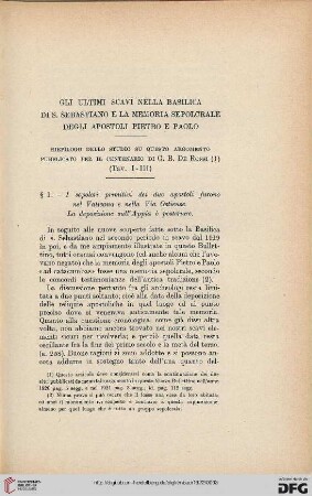 28: Gli ultimi scavi nella basilica di S. Sebastiano e la memoria sepolcrale degli Apostoli Pietro e Paolo