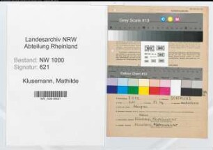 Entnazifizierung Mathilde Klusemann, geb. 08.09.1909 (Buchhalterin)