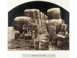 Die Bierbrauerei Friedrich Hoepfner in Karlsruhe. Ausfüllen in den 70er Jahren