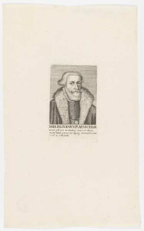 Bildnis des Hieronimvs Rauscher