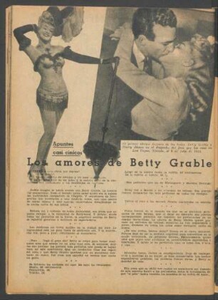 Los amores de Betty Grable : Apuntes casi cínicos