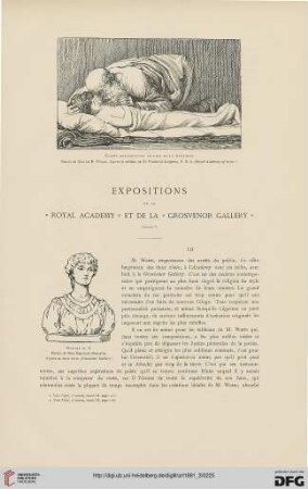 7: Expositions de la "Royal Academy" et de la "Grosvenor Galery", [2]